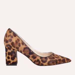 Marc Fisher Zala Block Heel in Leopard Size 8